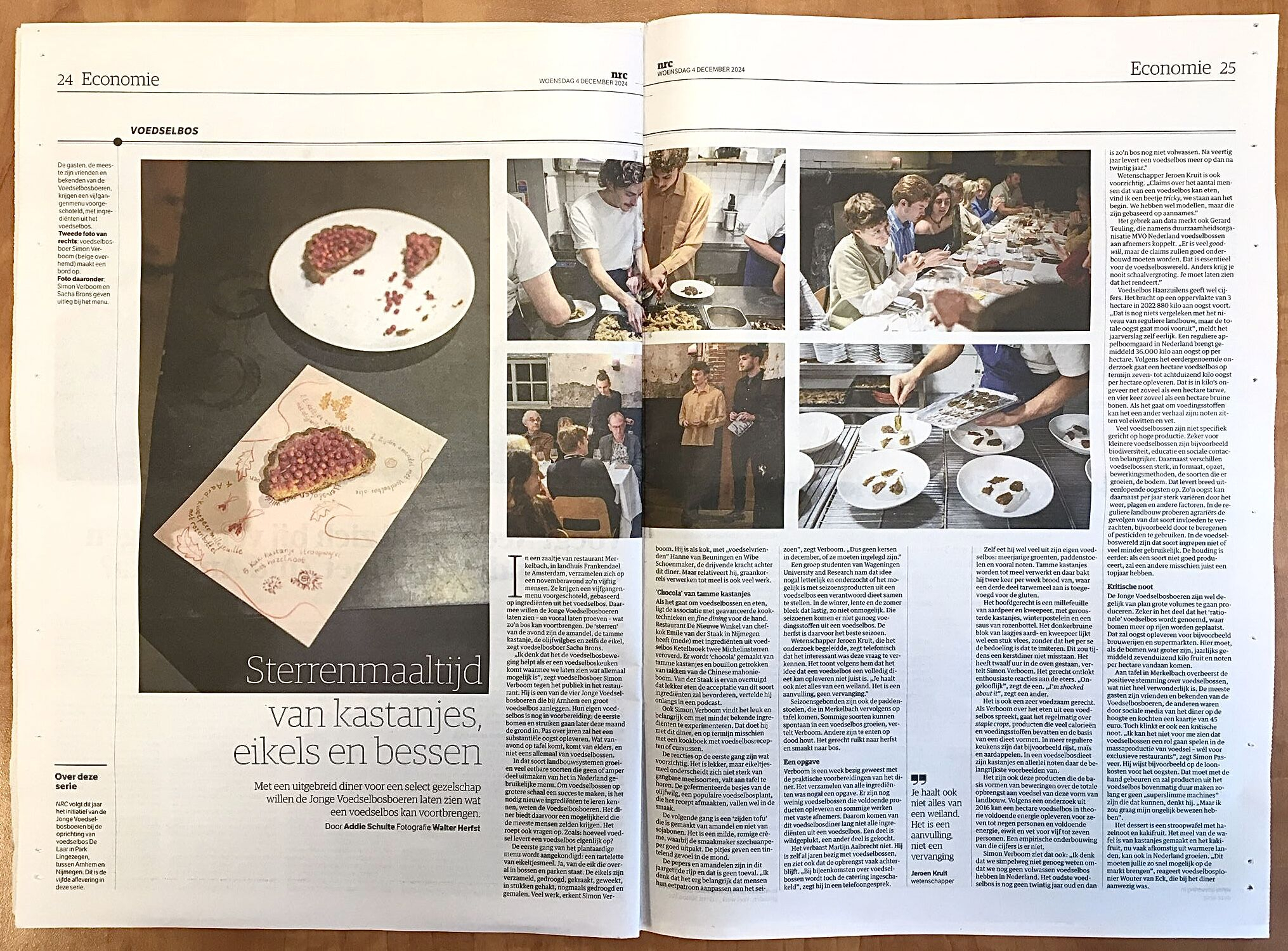 NRC - Vijfgangenmenu uit het voedselbos